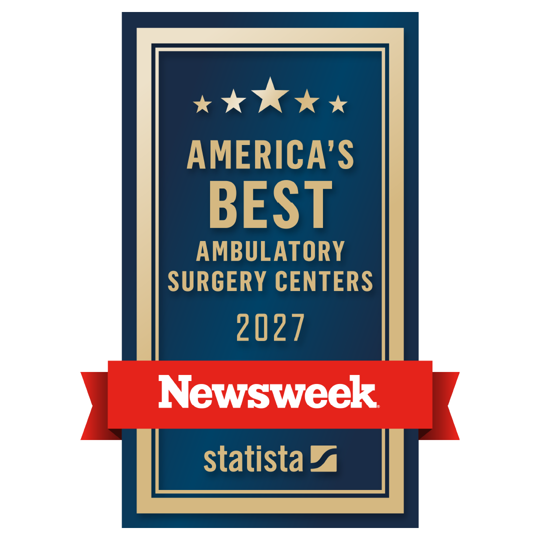 America’s Best Ambulatory Surgery Centers 2027 award badge from Newsweek and Statista.